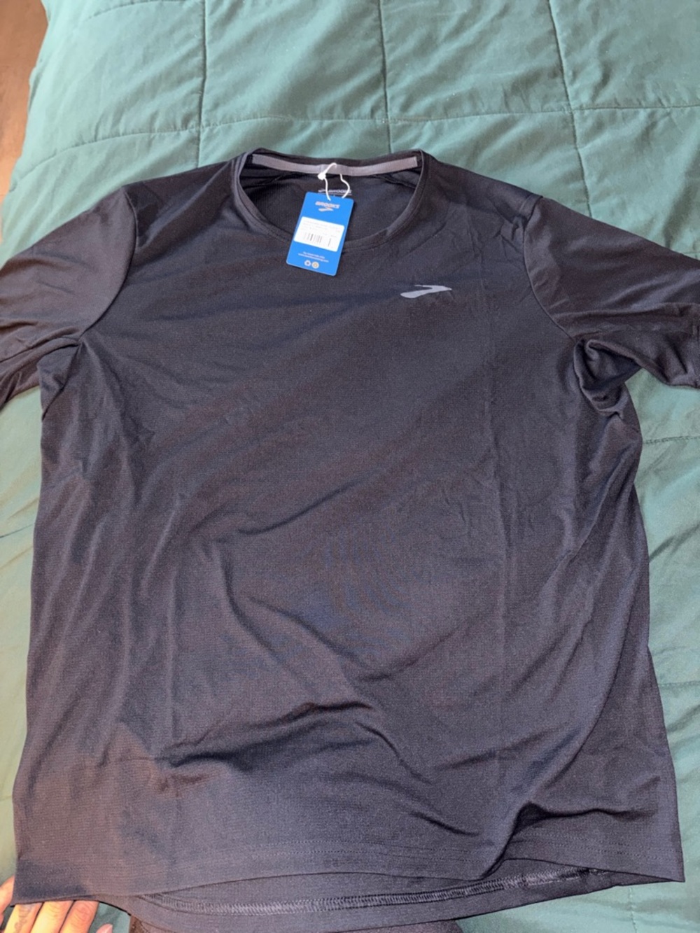 Brooks Men’s Black Short-Sleeve Performance Tee